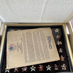 Vintage Olympic pins 1982 limited edition