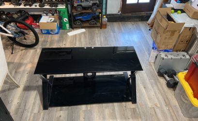 Tv Stand With Black Glass