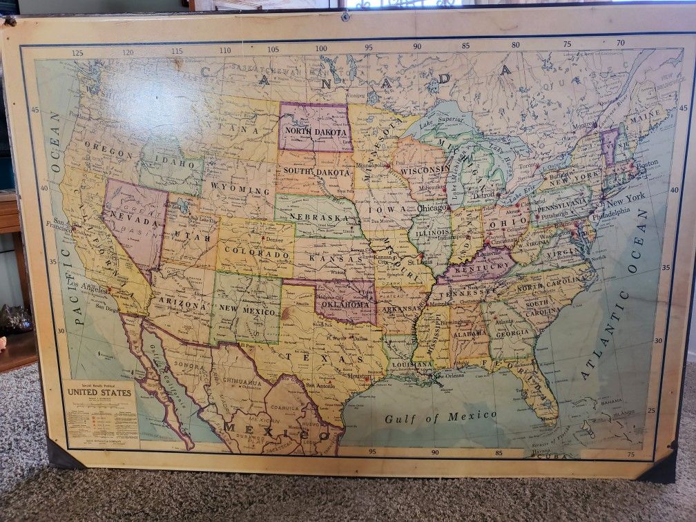 Large UNITED STATES MAP
