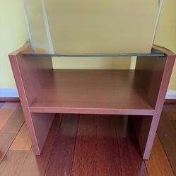 Brand New Side Table.  Glass Top