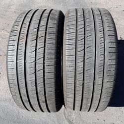 Pair (2) 275 45 20 Pirelli Scorpion Verde tires
