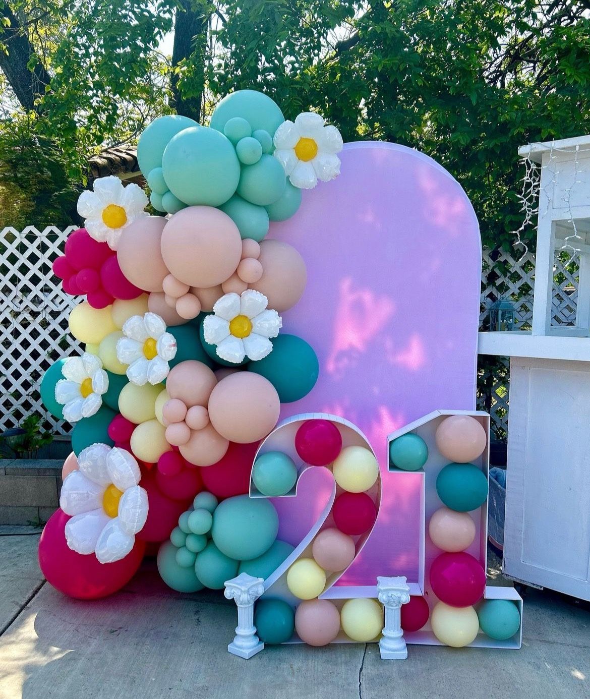 Set Of Foam Mosaic Numbers