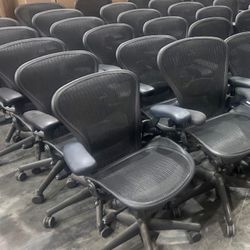 Herman Miller Aeron’s B & C w/ New Lumbar Back Support Ergonomic Desk Computer Office Chairs / Gaming 