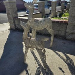 2 Piece Deer Christmas Decoration 