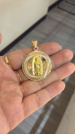 14 k medalla virgen de Guadalupe
