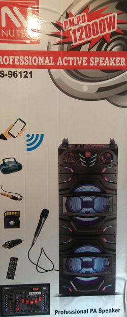 Bluetooth speaker SD card,slot USB port,FM radio,microphone included for karaoke(bosina)