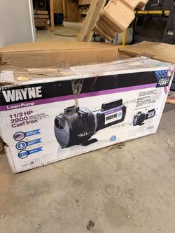 Wayne Lawn Sprinkler Pump Cast Iron 1 1/2 HP