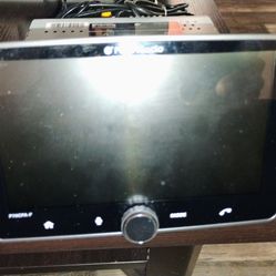 Card in a dash touch screen radio receiver