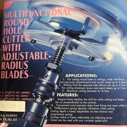 Multifunctional Round Hole Cutter