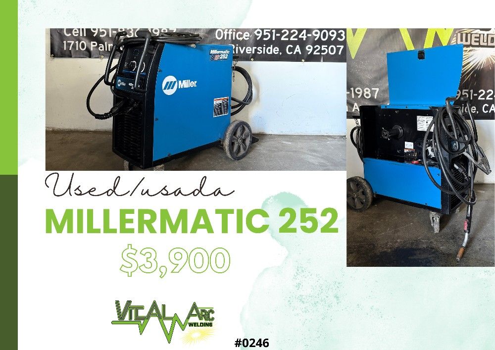 0246 – MILLER Millermatic 252 – MIG Welder / VITAL ARC WELDING