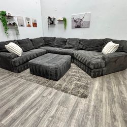 Gray Sectional Couch - Free Delivery 