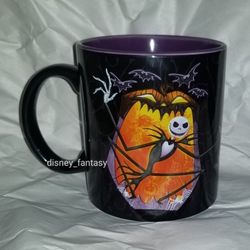 Disney Jack Skellington Ceramic Mug Nightmare Before Christmas Black/Purple