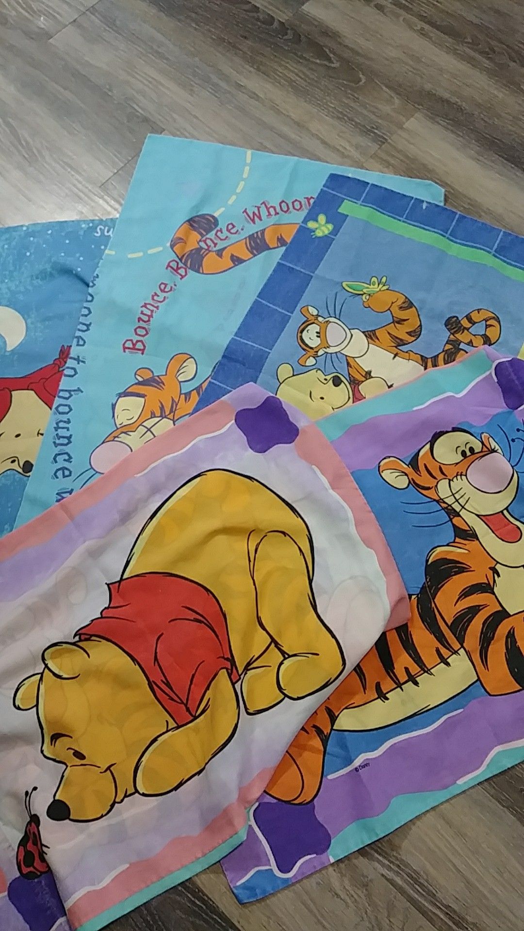 1990s Disney Winnie The Pooh Pillow Cases