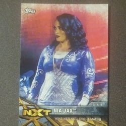 Topps 2017 NXT Nia Jax #7 WWE Women's Division Card Wrestle World Wrestling Sports Collectible Trading Pro Professional