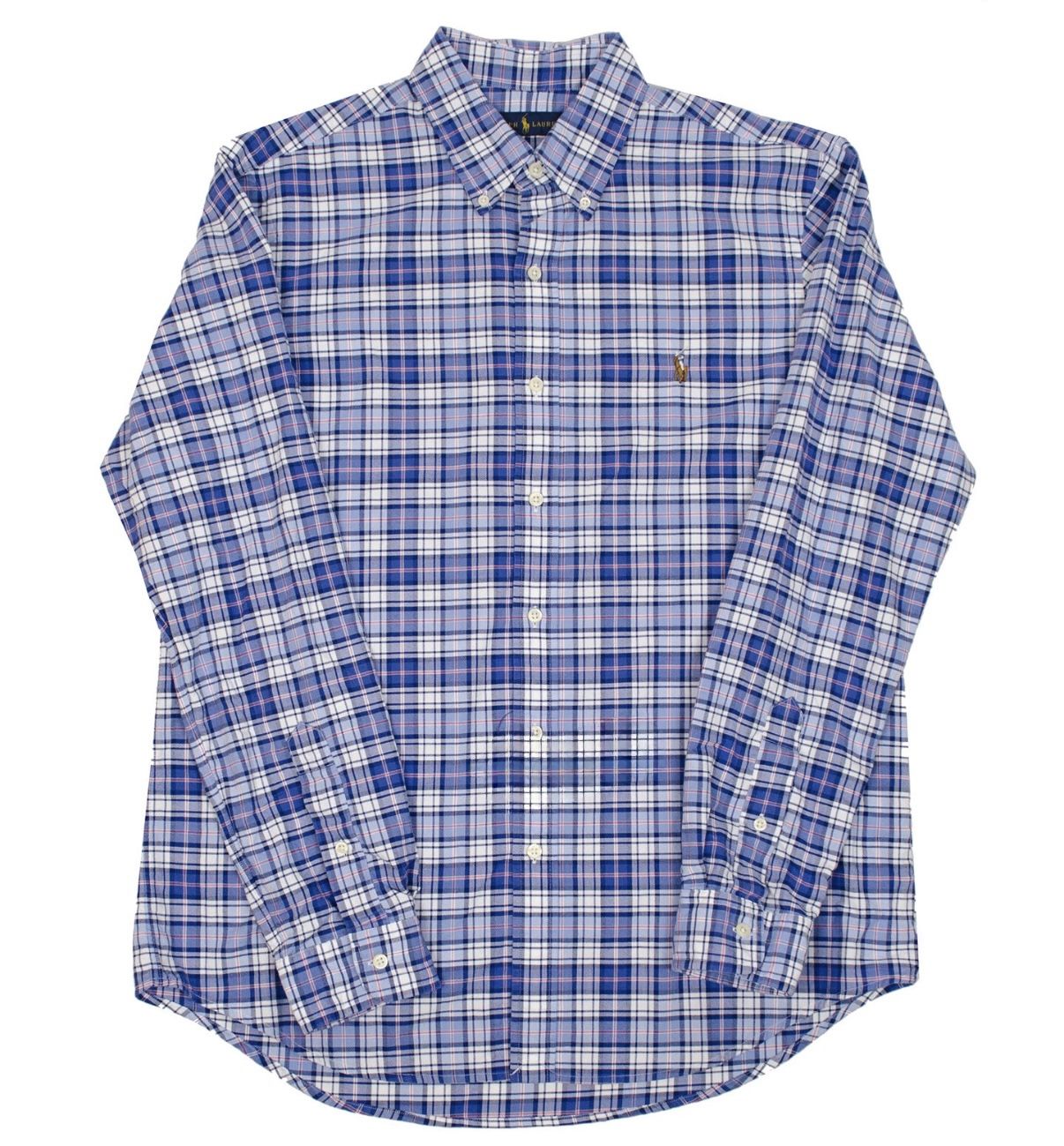 Classic Fit Plaid Oxford Shirt Size L Polo Ralph Lauren