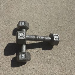 Dumbbell Weights 5lb Set / $15