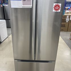 Apt Size Refrigerator (New) Stainless Steel French Door