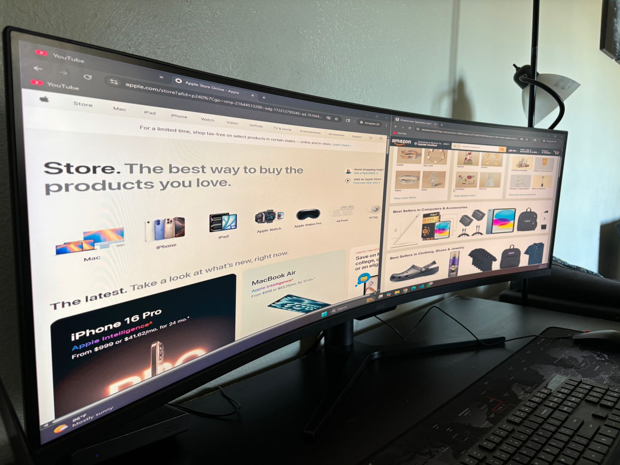 Acer 49” Curved Ultrawide Monitor – Model EI491CR