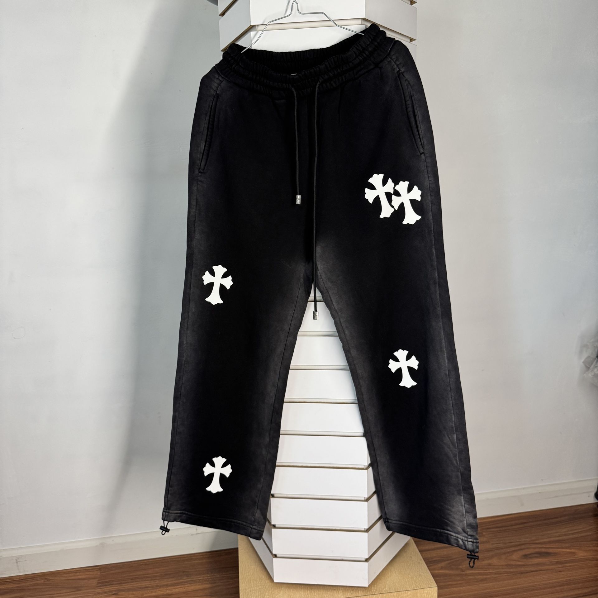Chrome Sweatpants Streetwear Y2K Winter Clothes Men Women Sweats Joggers
