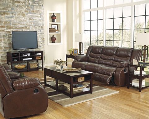 Reclining sofa and love seat