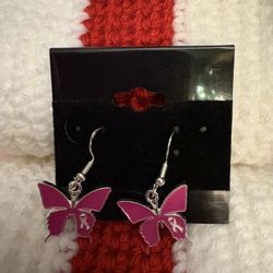 Breast Cancer Earrings 