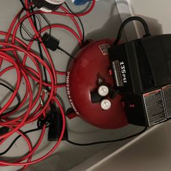 Air Compressor Plus Free Electric Saw 