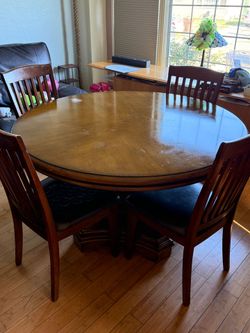 Dining room table with four chairs