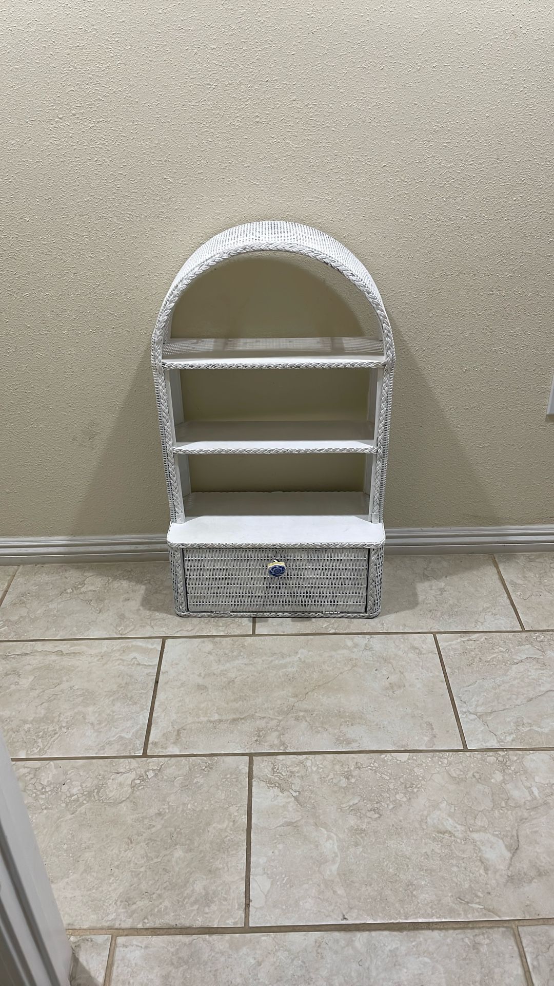 Really Nice Small Wicker Cabinet Shelf.