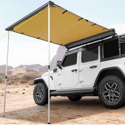 6.6' x 8.2' Roof Rack Pull-Out Sun Shade Vehicle Awning UV50+