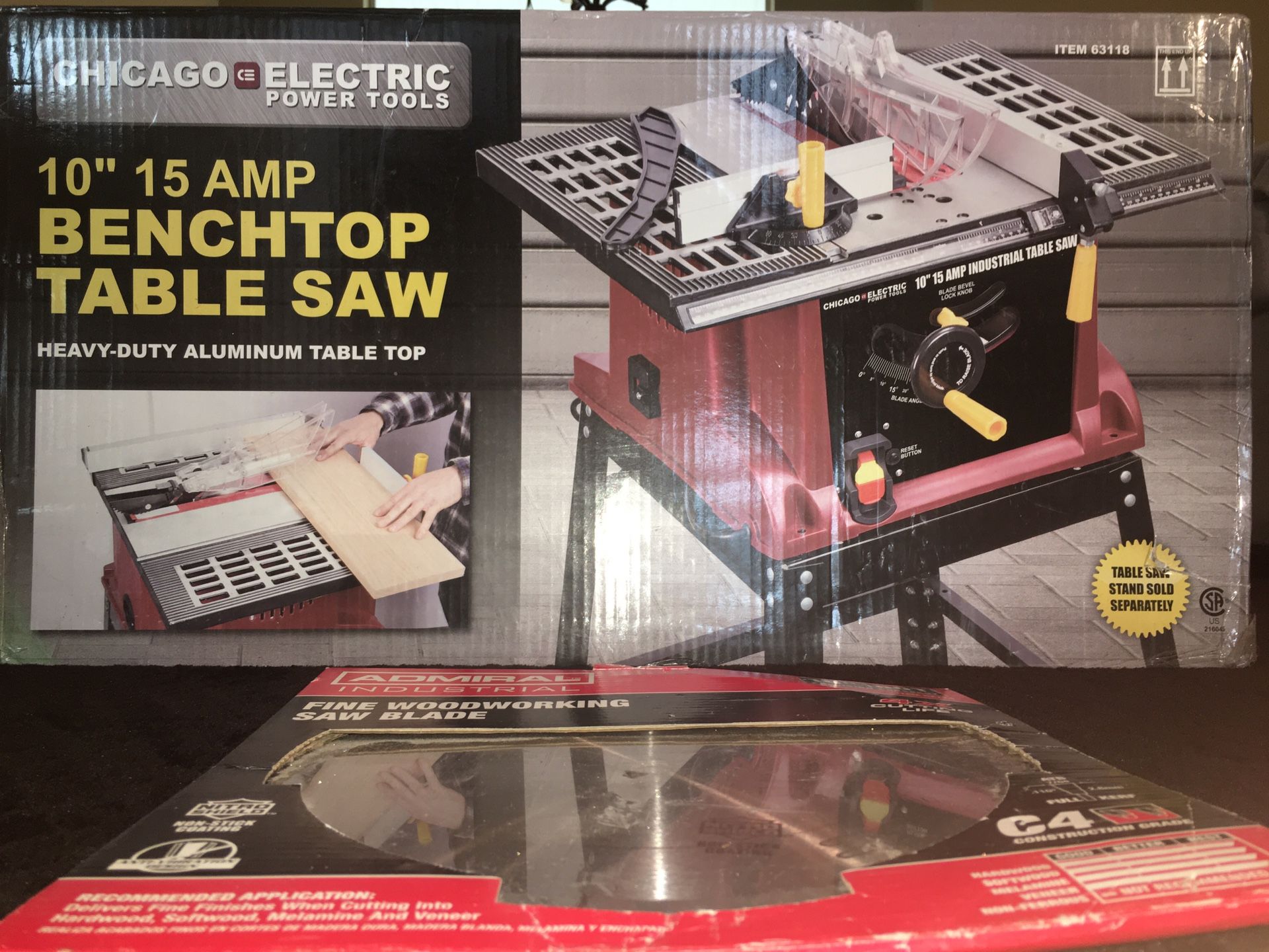 Chicago Electric 10” 15amp Benchtop Table Saw