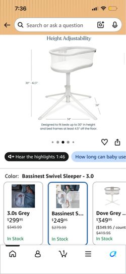 Bassinest swivel sleeper 3.0
