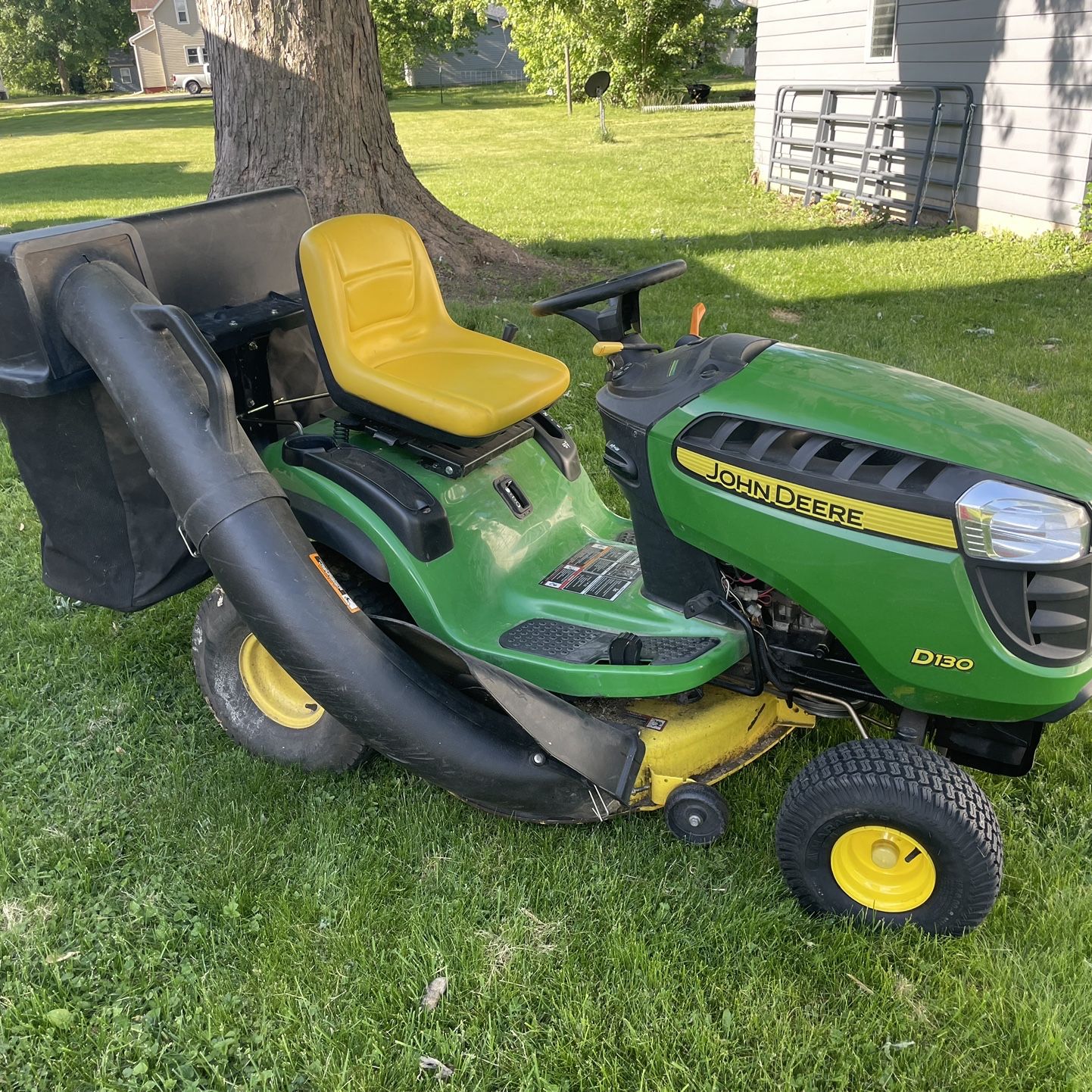 John deere d130 mower deck sales