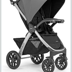 Used Chicco Bravo 3-in-1 Stroller with Infant Car Seat and Base