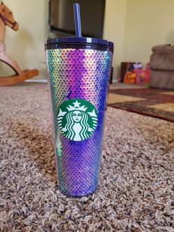Sequin Starbucks Tumbler 