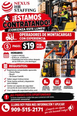 Operador de Montacargas