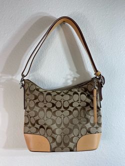 Coach Signature Jacquard Hobo Bag