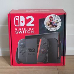 Nintendo Switch 2 Bundle With Mario Kart New