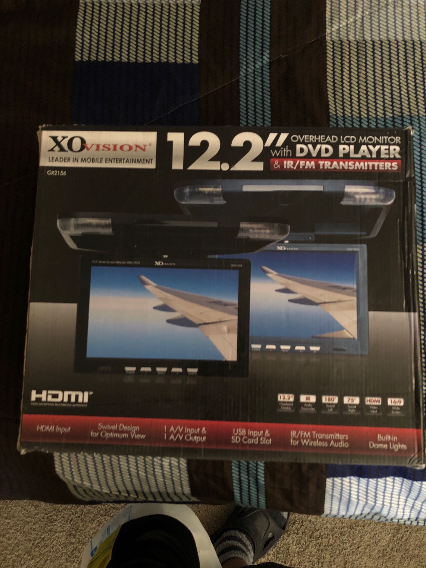 Xovision 12.2”dvd player