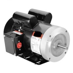  2HP Electric Motor 1725 rpm, AC 115V/230V, 56C Frame, Air Compressor Motor Single Phase, 5/8" Keyed Shaft, CW/CCW Rotation for Agricultural Machinery
