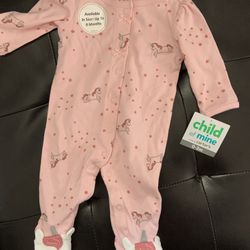 0-3 MONTH NEW PJS UNICORN