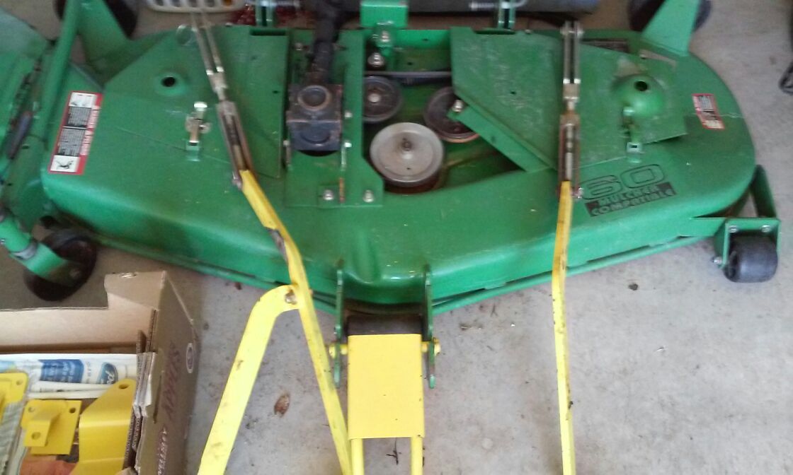 60" mid-mount mower deck for John Deere 4110 tractor