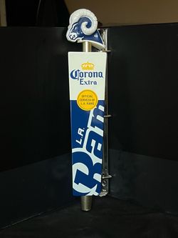 Corona Extra LA Rams Beer Tap Handle