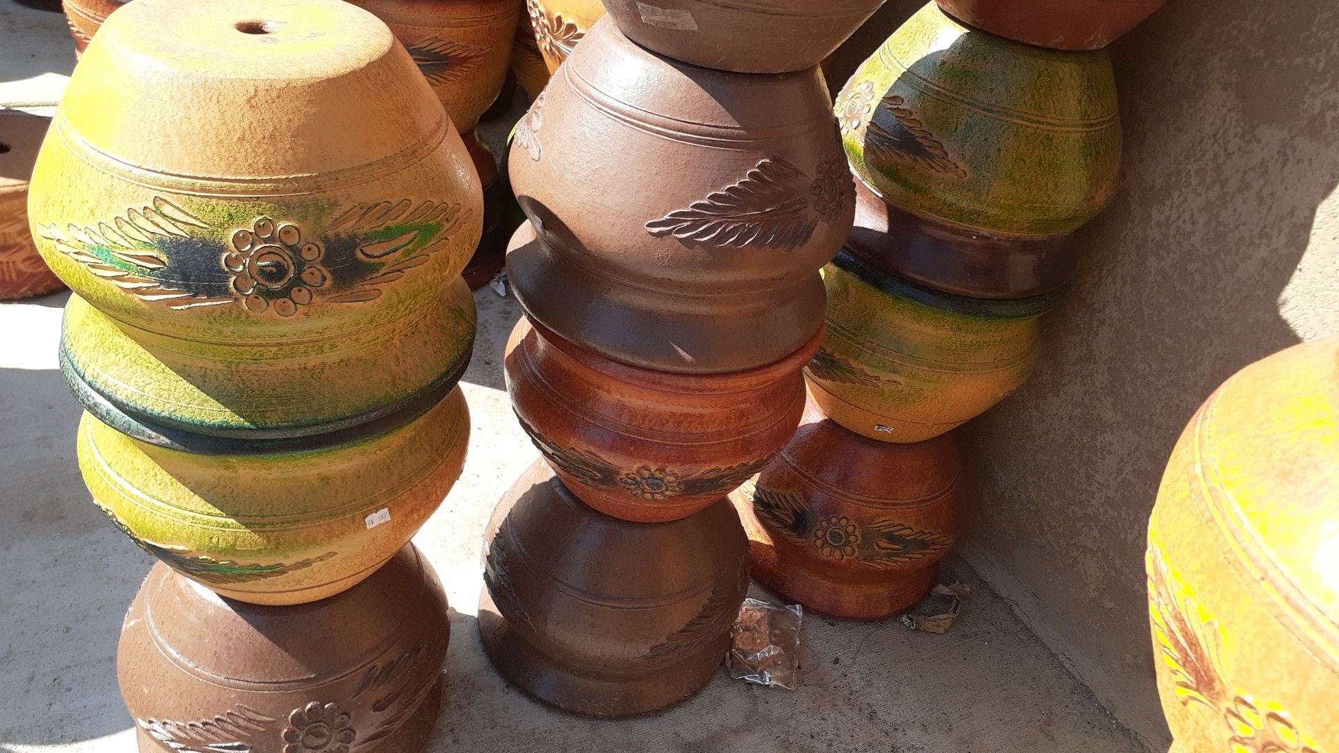 Mexican pottery/planters