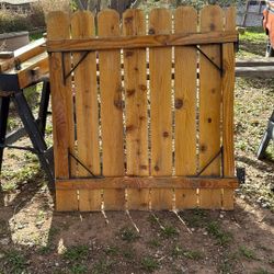 Wooden Gate W/ posts