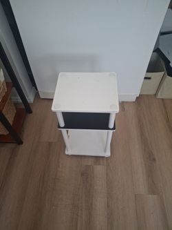 Black and white,  night stand