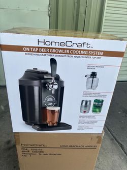 Nostalgia Homecraft - Beer cooling system on tap, 5 L, stainless steel