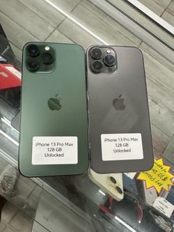 13 Pro Max unlocked. Cash or $50 down w approval