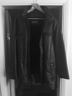 Leather coat / jacket.