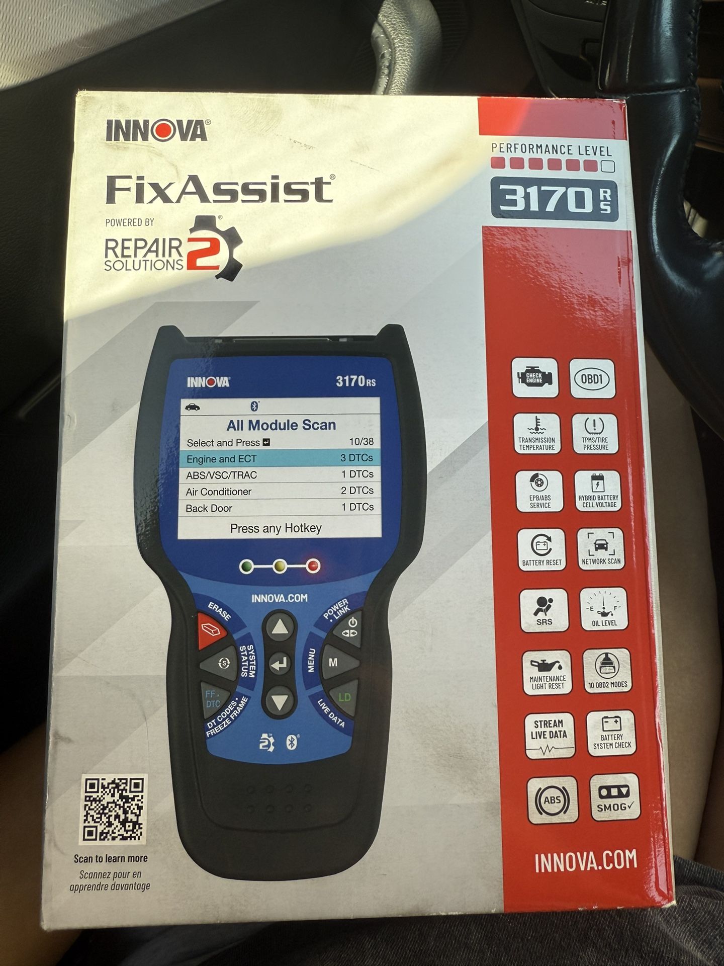 Innova Scanner Tool all Functions
