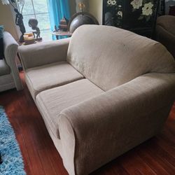 Biege Loveseat